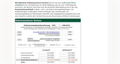 Desktop Screenshot of einkommensteuer-rechner.de