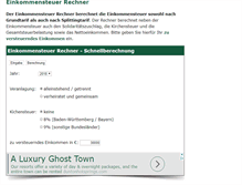 Tablet Screenshot of einkommensteuer-rechner.de
